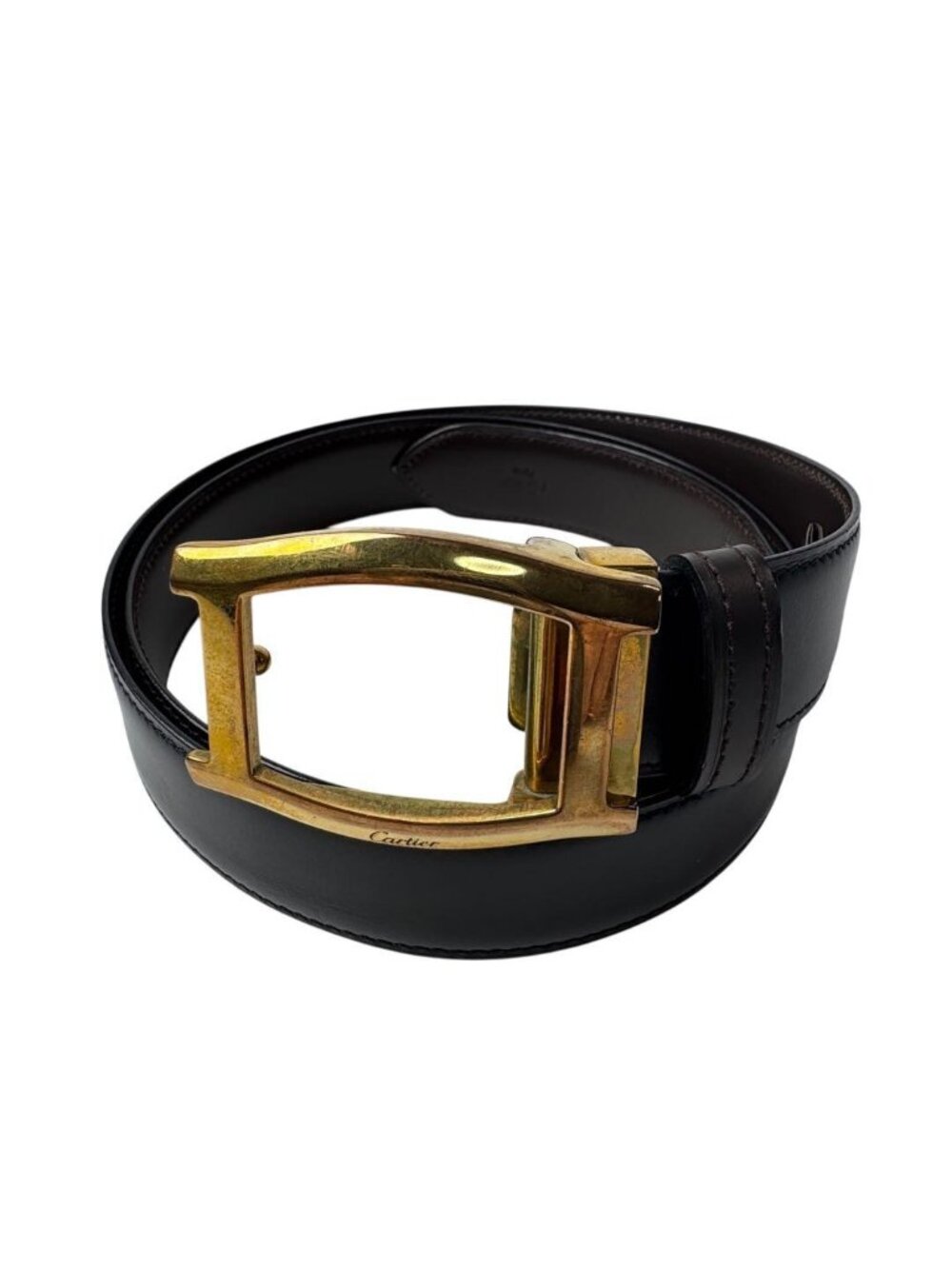Cartier Belt Tonneau Black Leather Vintage